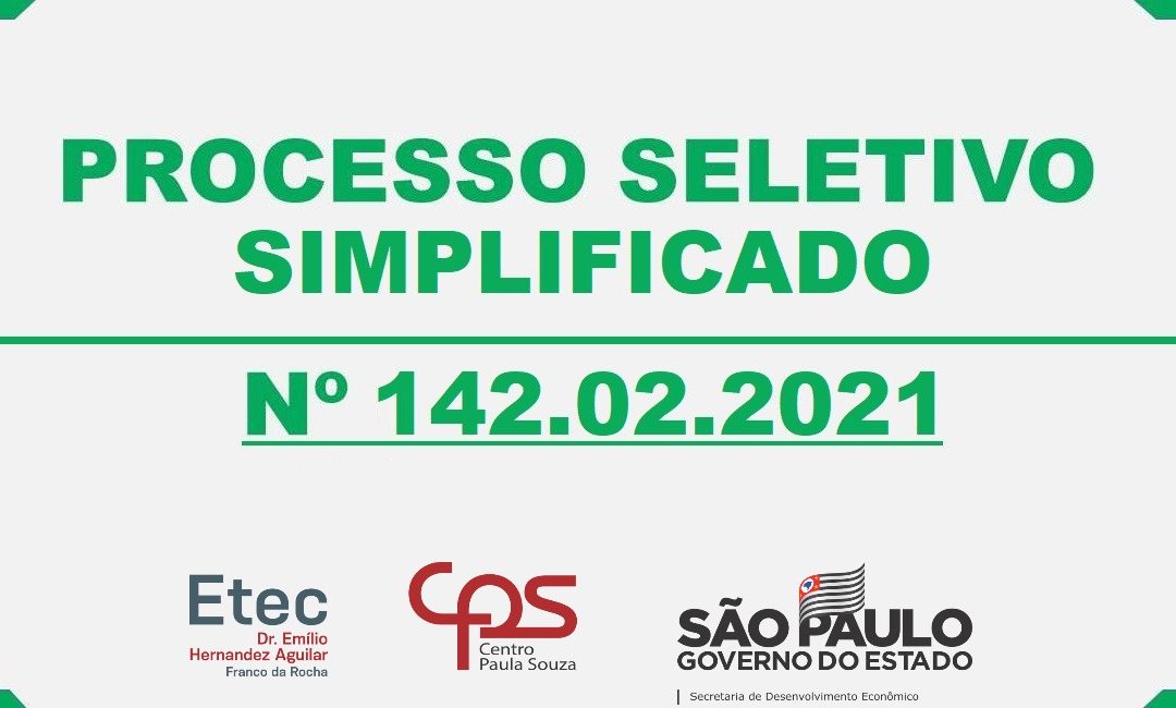 PSS N°142.02.2021 – Administração Integrado ao Ensino Médio