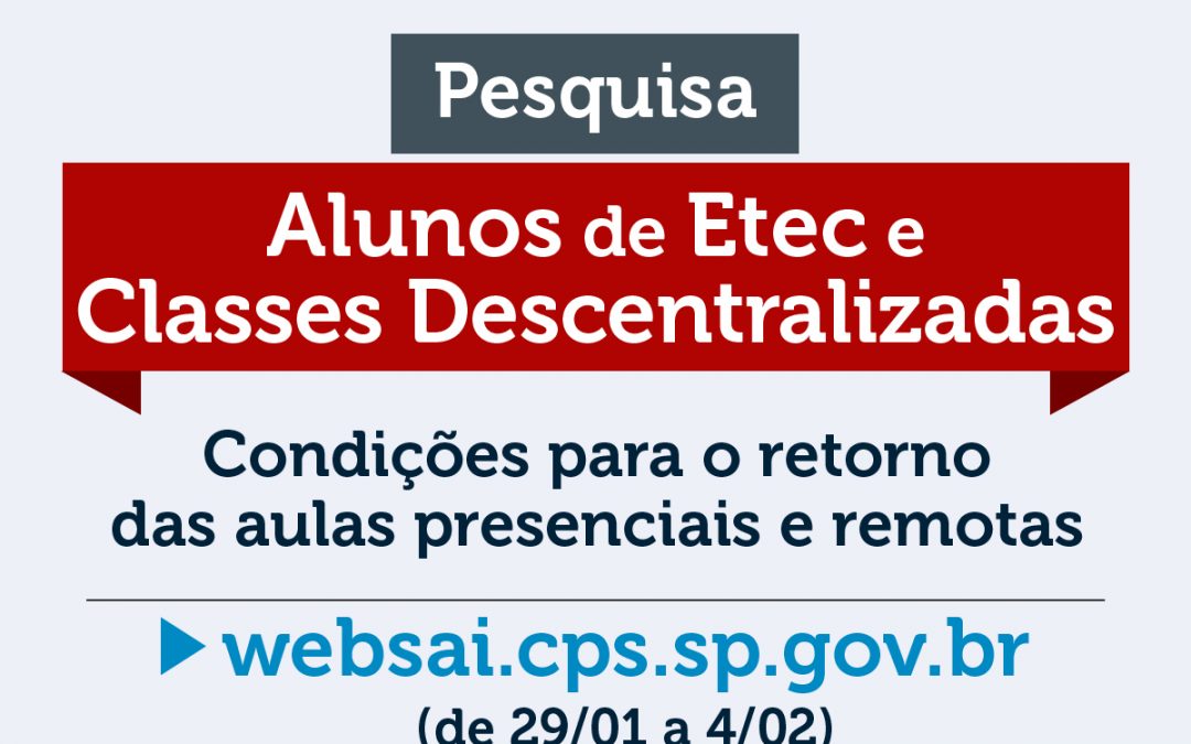 WebSai 2021 – Condições para o Retorno das Aulas Presenciais e Remotas