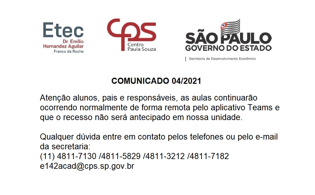COMUNICADO 04/2021