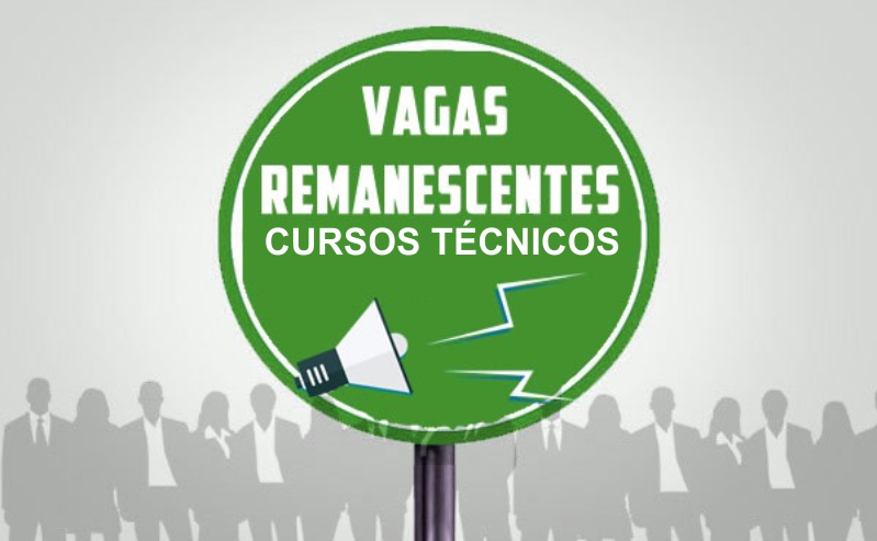 Vagas Remanescentes para os Cursos Técnicos 2° Sem. de 2021